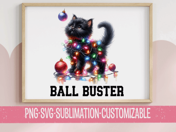 Ball Buster Christmas Cat Embroidery Review