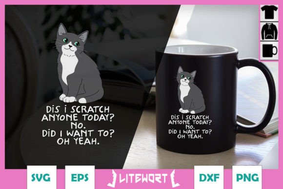 Black Cat SVG I Scratched Anyone Review