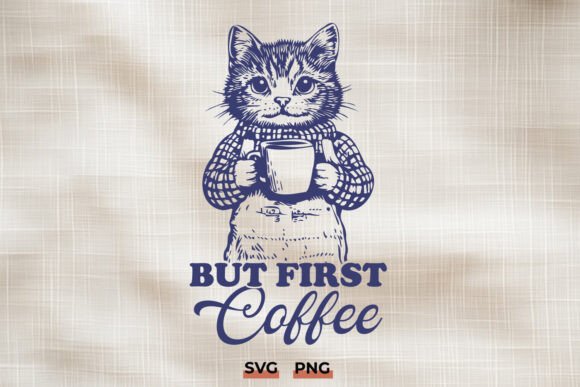 But First Coffee Cat SVG Design Review