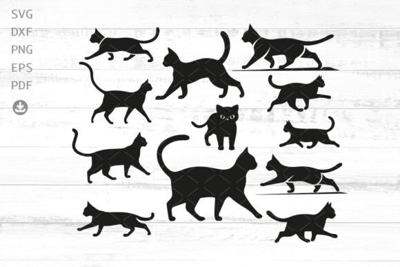 Cats Silhouette Bundle SVG Review for Embroidery
