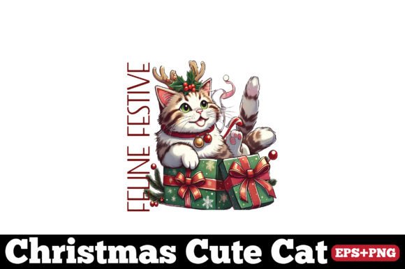 Christmas Cat, Feline Festive Embroidery Design Review