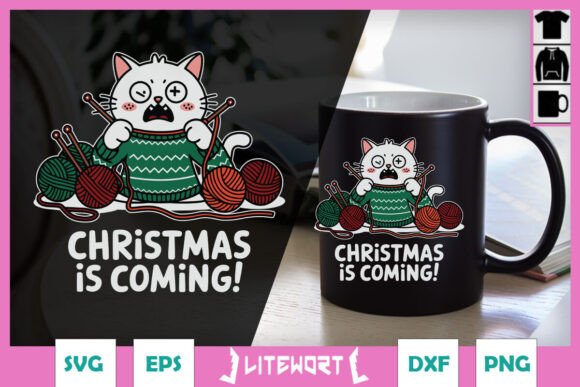 Christmas is Coming Christmas Cat SVG Review