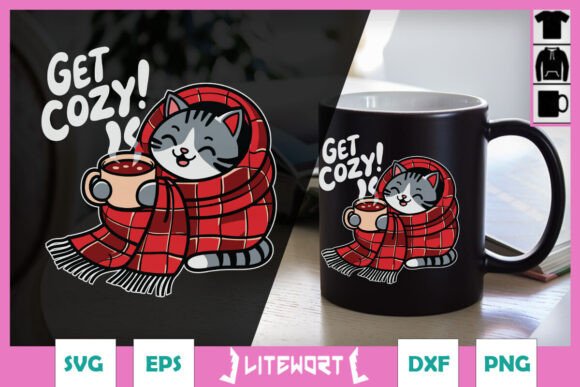 Get Cozy Christmas Cute Cat SVG Review