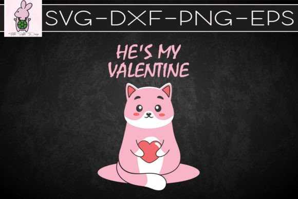 He's My Valentine Cat SVG Review