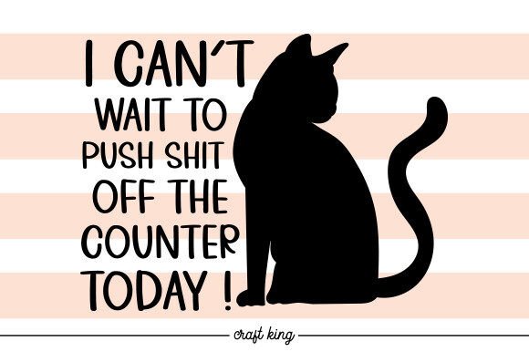 I Can t Wait to Push Shit off the Counter Embroidery Review