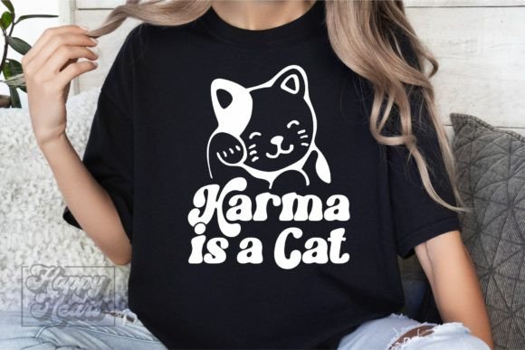 Karma is a Cat SVG PNG