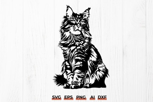 Maine Coon Cat Silhouette SVG Review