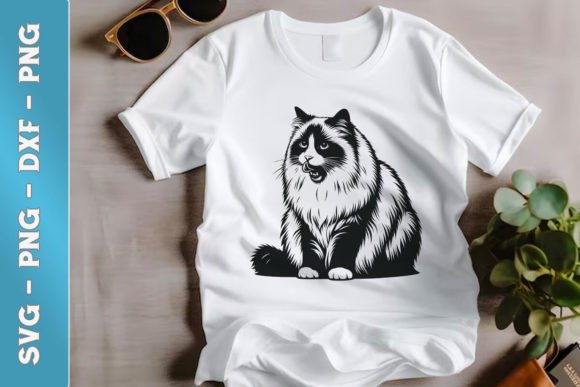 Ragdoll Cat Clipart SVG for Embroidery Projects