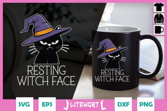 Resting Witch Face Halloween Cat SVG Review