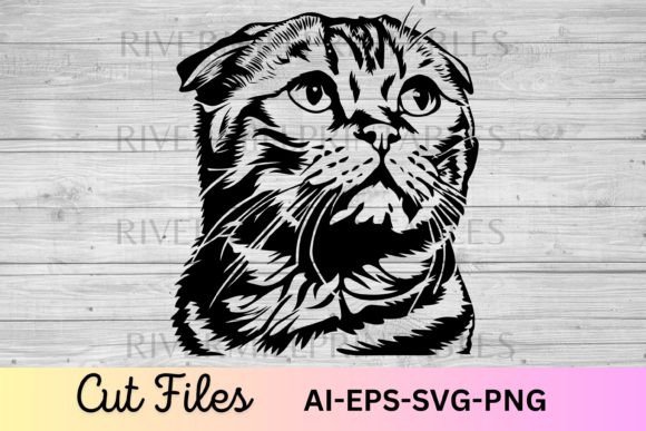 Scottish Fold Cat Face SVG Cut File Review