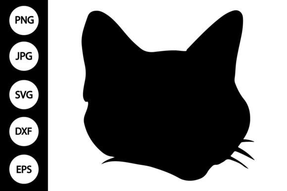 Silhouette Cat Head SVG Review for Embroidery Projects