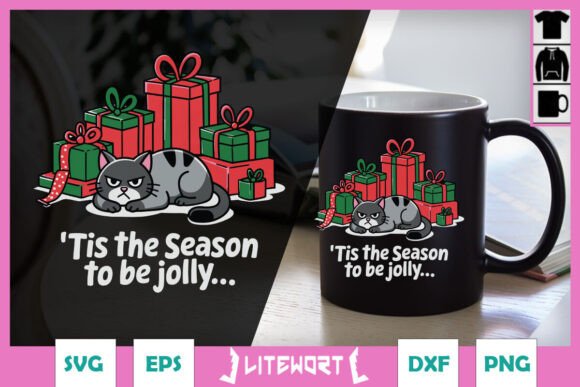 Tis the Season to Be Jolly Xmas Cat SVG Review