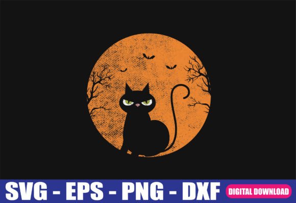 Vintage Scary Halloween Cat Costume SVG Review