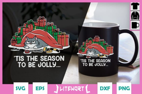 Xmas Tis the Season to Be Jolly Cat SVG Review
